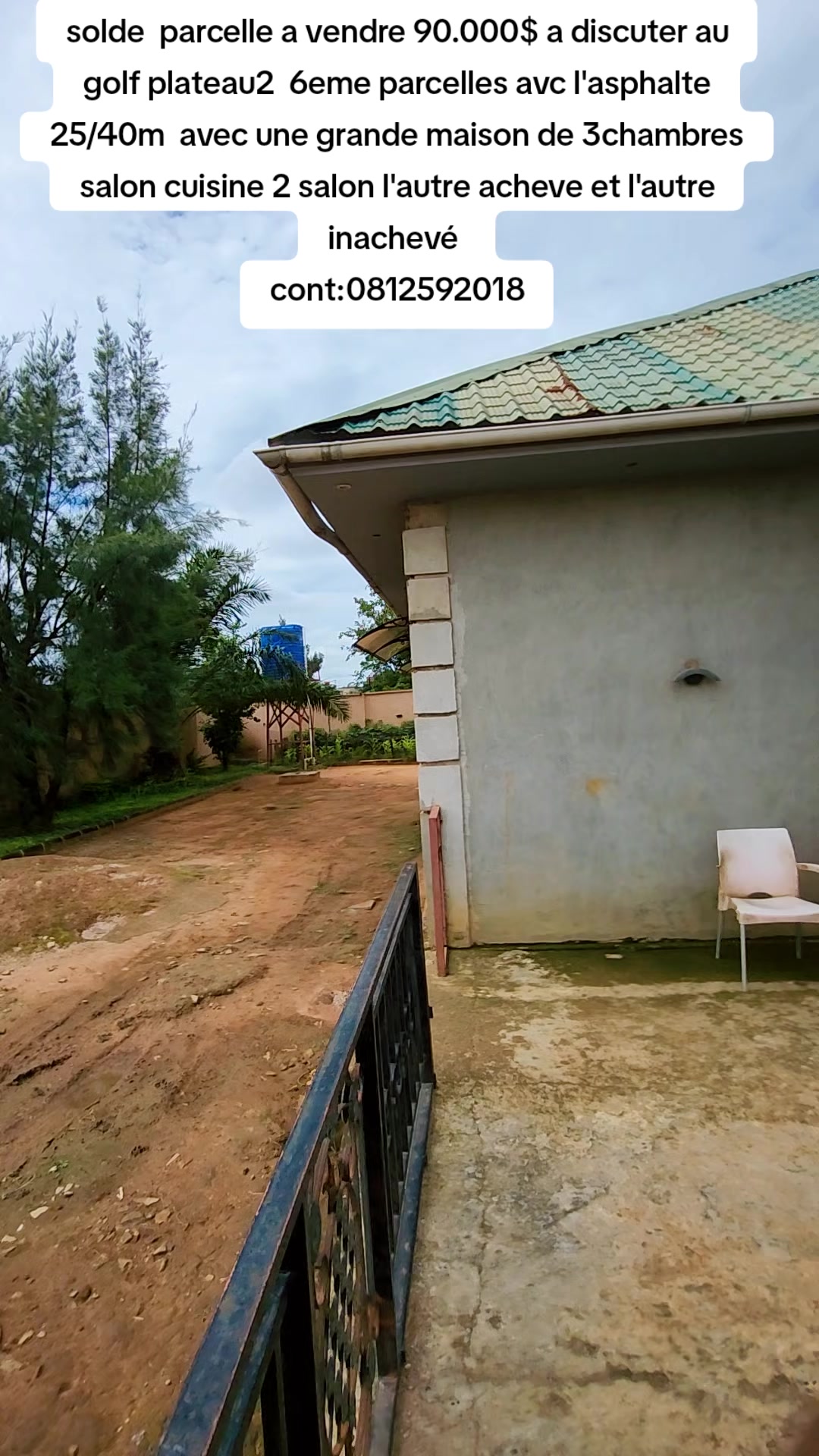 Maison de 3 chambres à vendre à Golf Plateau, Lubumbashi