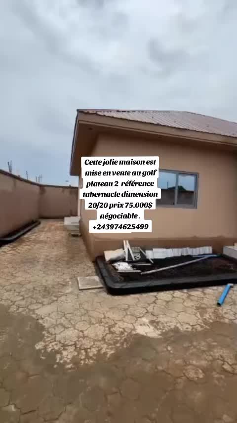 Maison de 3 chambres à vendre à Golf Plateau, Lubumbashi