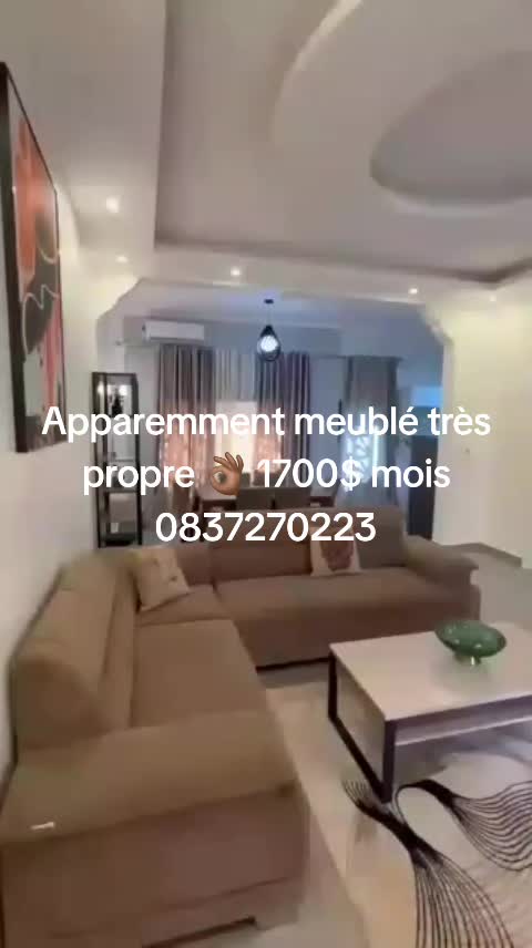 Appartement de 1 chambre à louer à Golf, Lubumbashi