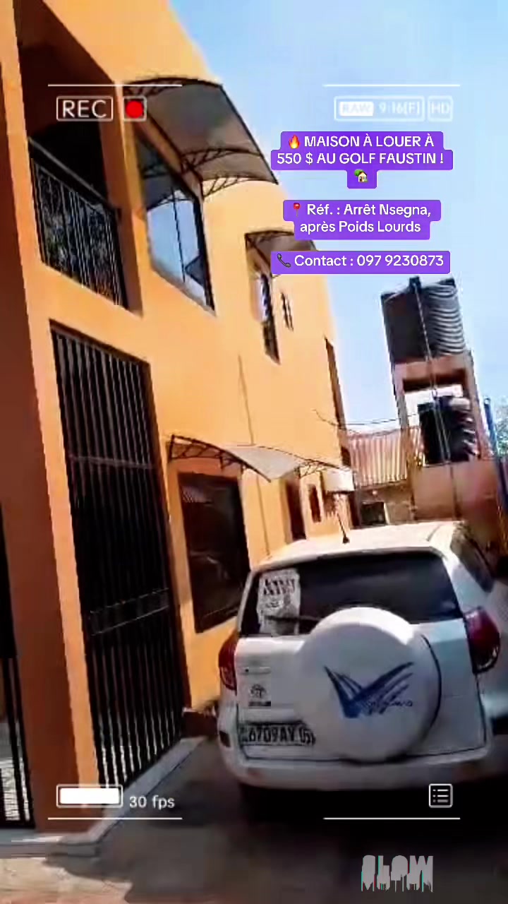 Maison de 3 chambres à louer à Golf Faustin, Lubumbashi