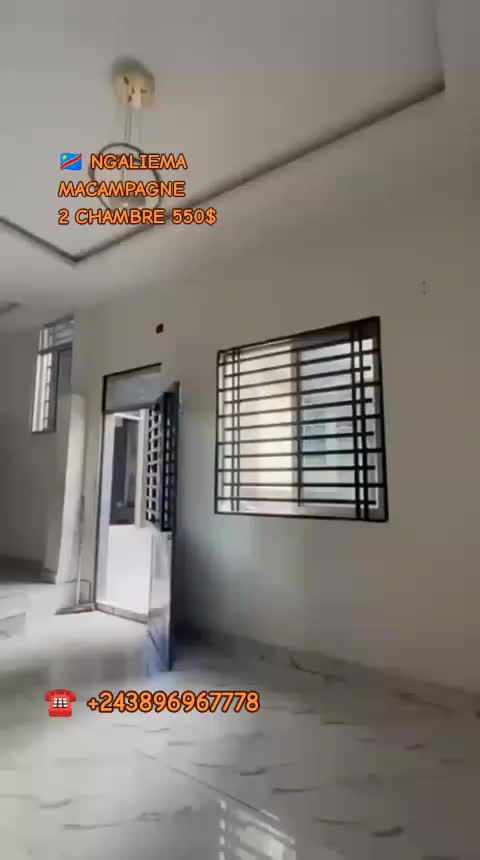 Appartement de 2 chambres à louer à Ma Campagne, Ngaliema