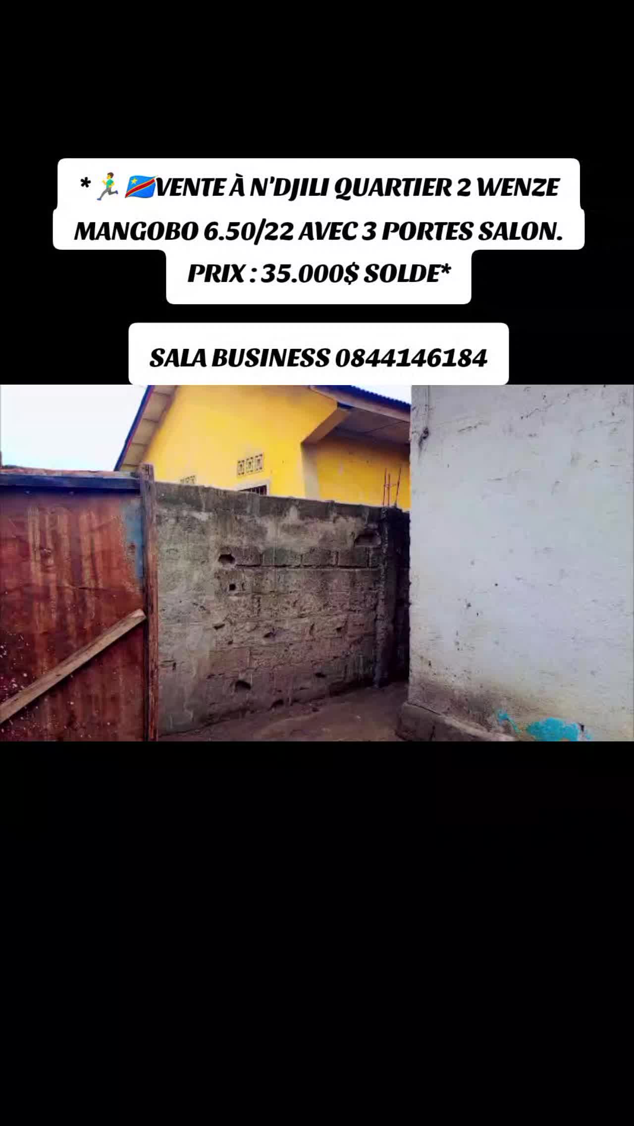 Maison à vendre à Quartier 2, Ndjili