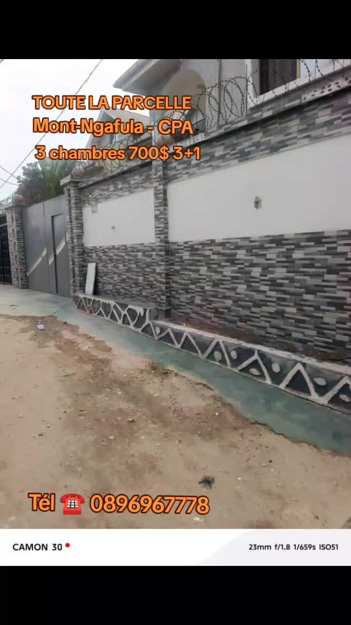 Maison de 3 chambres à louer à CPA Mushie, Mont Ngafula