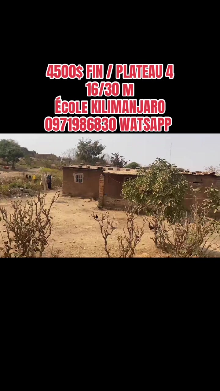Terrain à vendre à Golf Plateau 4, Lubumbashi