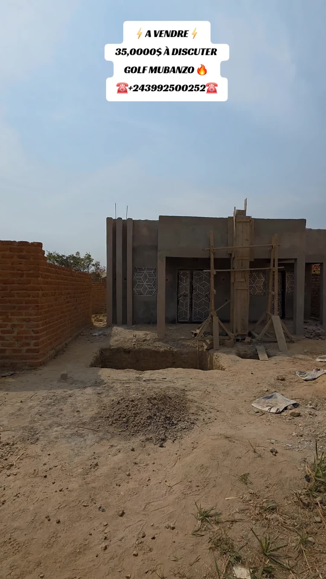 Maison de 3 chambres à vendre à Golf Mobanzo, Lubumbashi