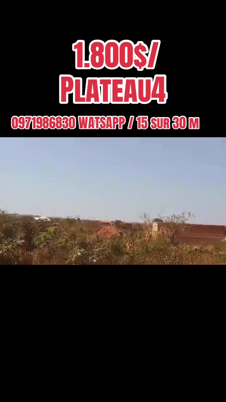 Terrain à vendre à Golf Plateau 4, Lubumbashi