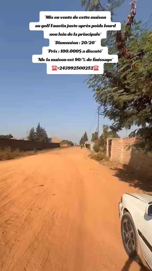 Maison à vendre à Golf Faustin, Lubumbashi