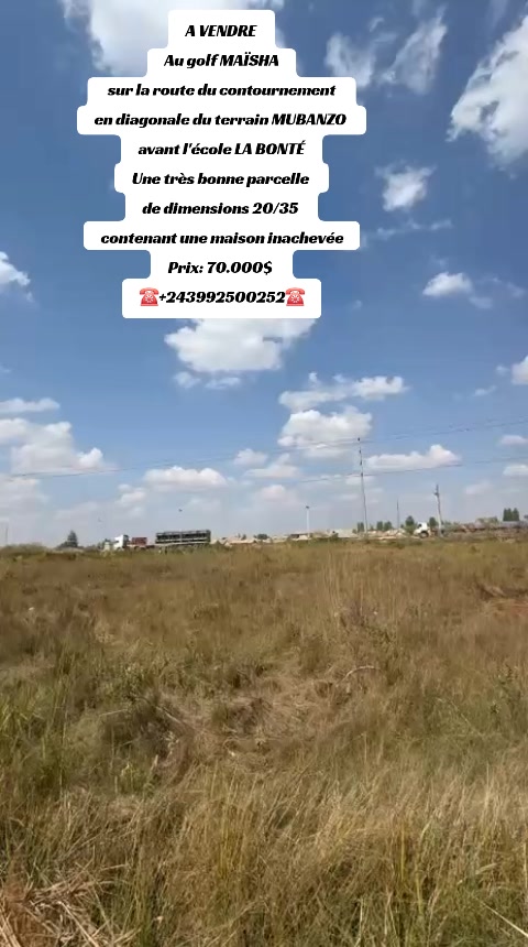Terrain à vendre à Golf, Lubumbashi
