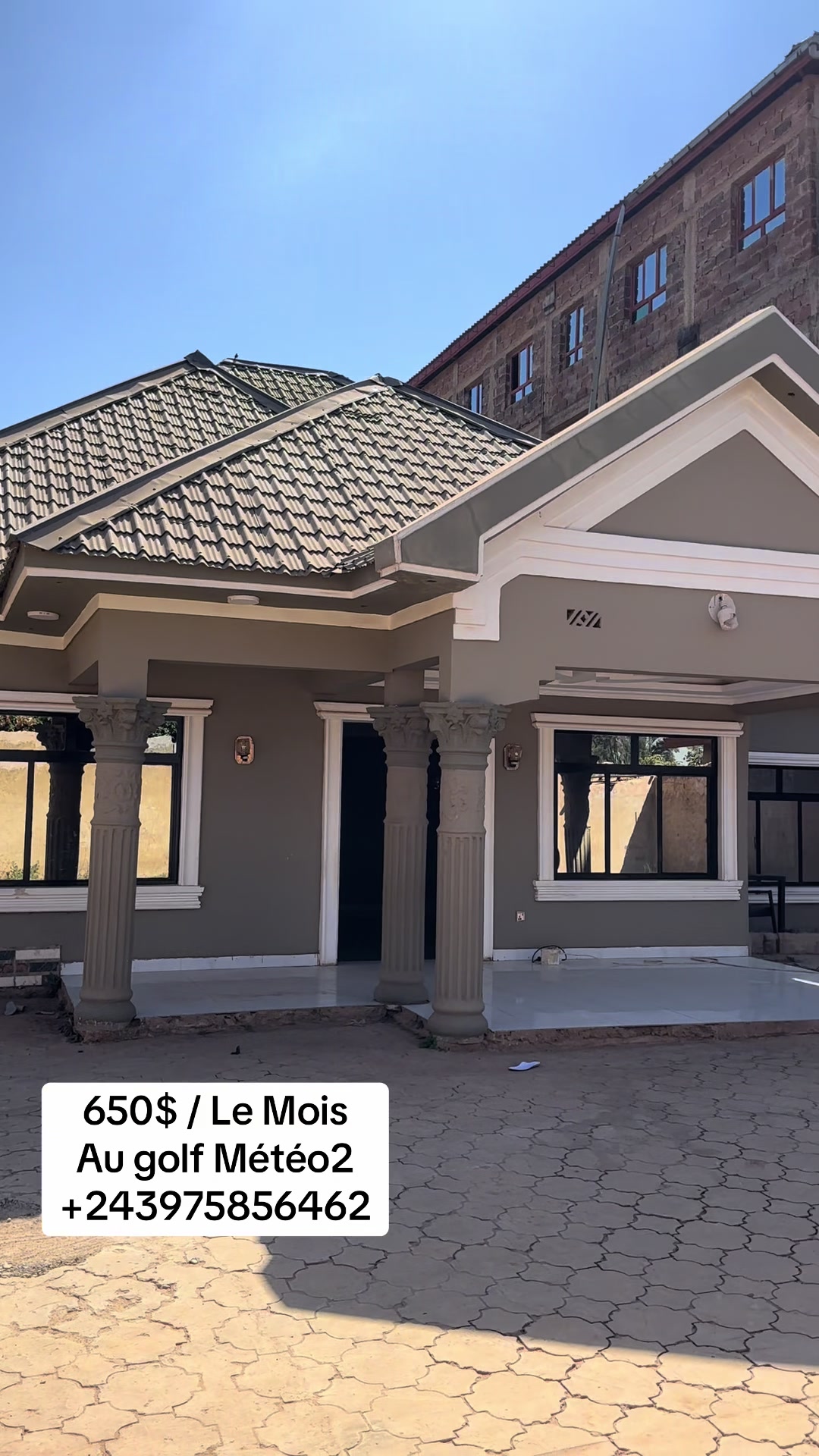 Maison de 3 chambres à louer à Golf Météo, Lubumbashi