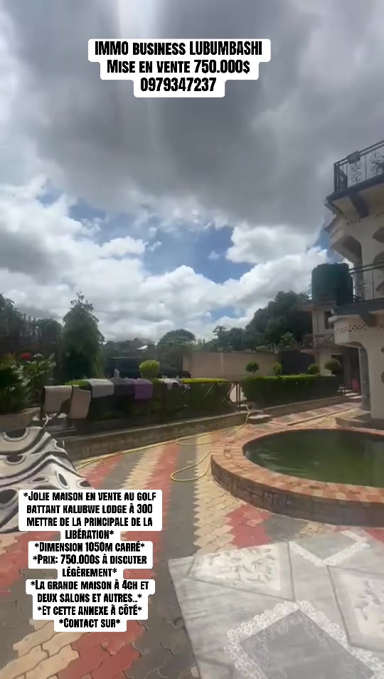 Maison de 4 chambres à vendre à Golf Les Battants, Lubumbashi