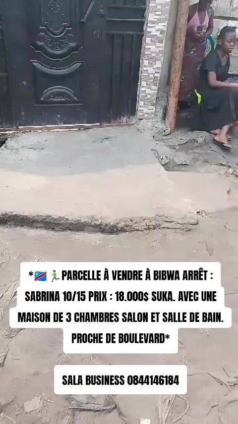 Maison de 3 chambres à vendre à Bibwa, Nsele