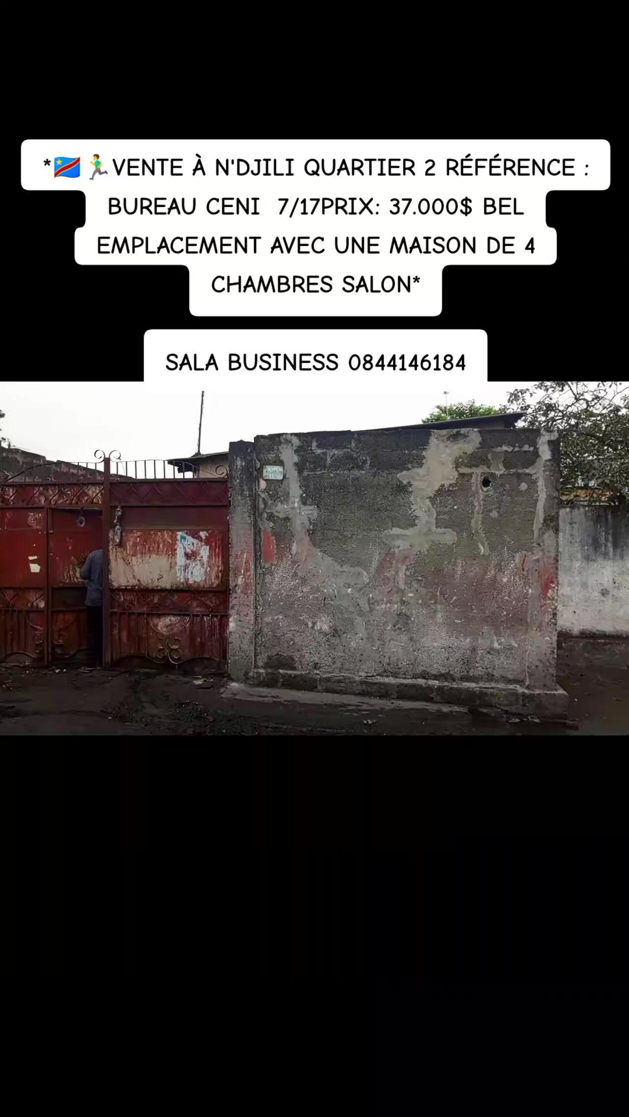 Maison de 4 chambres à vendre à Quartier 2, Ndjili