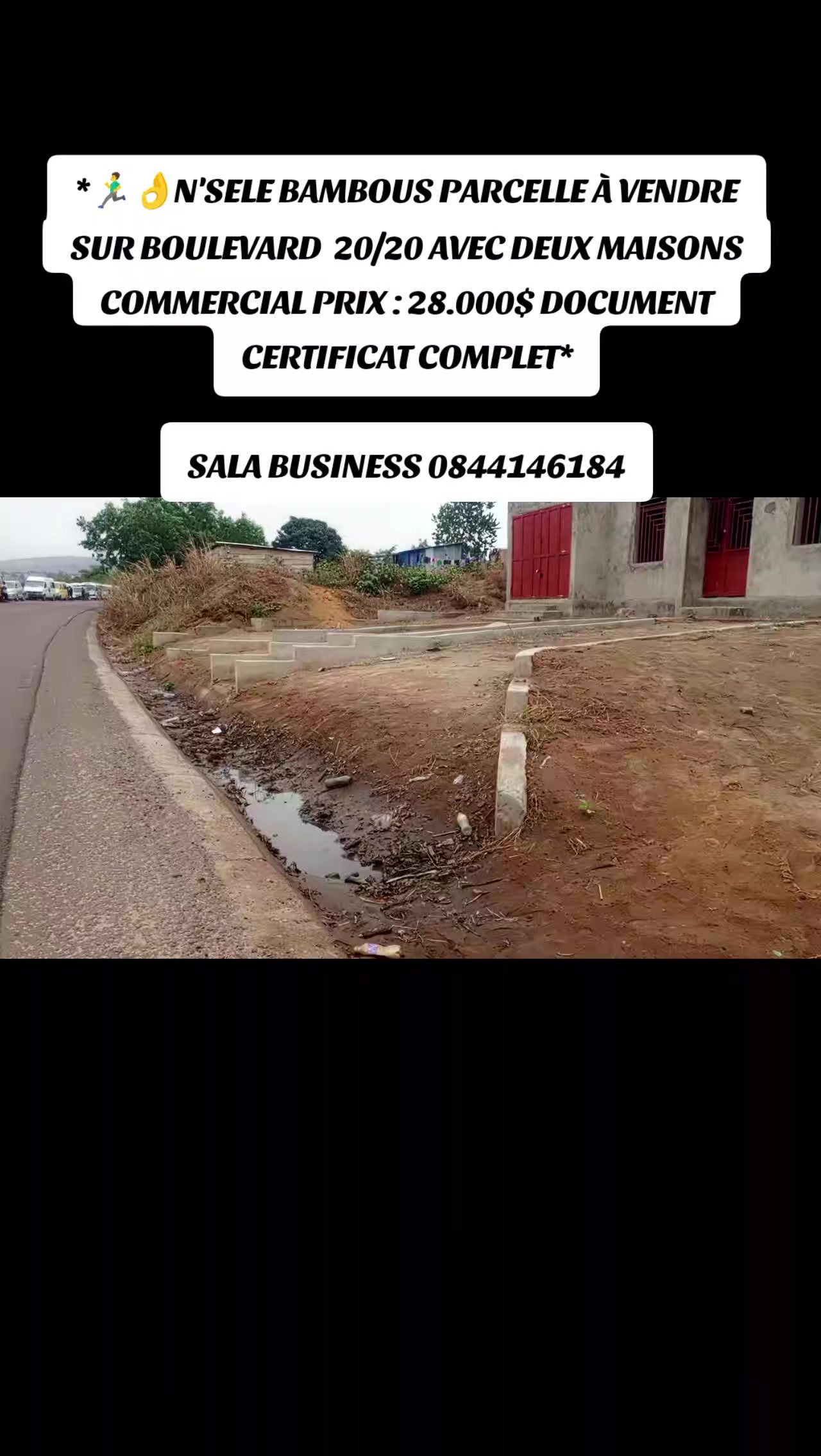 Local commercial à vendre à Bambou, Nsele