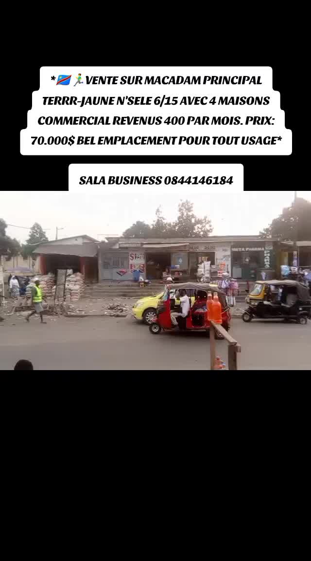Local commercial à vendre à Terre Jaune, Nsele