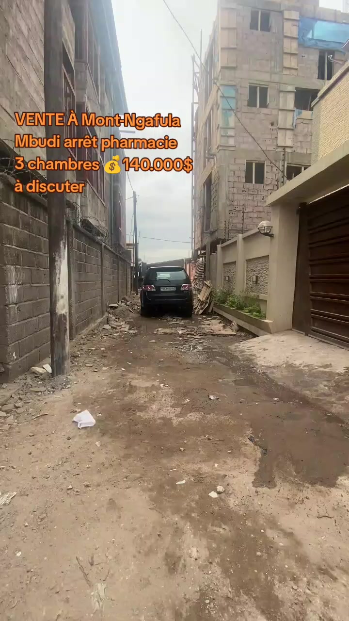 Maison de 3 chambres à vendre à Mbudi, Mont Ngafula