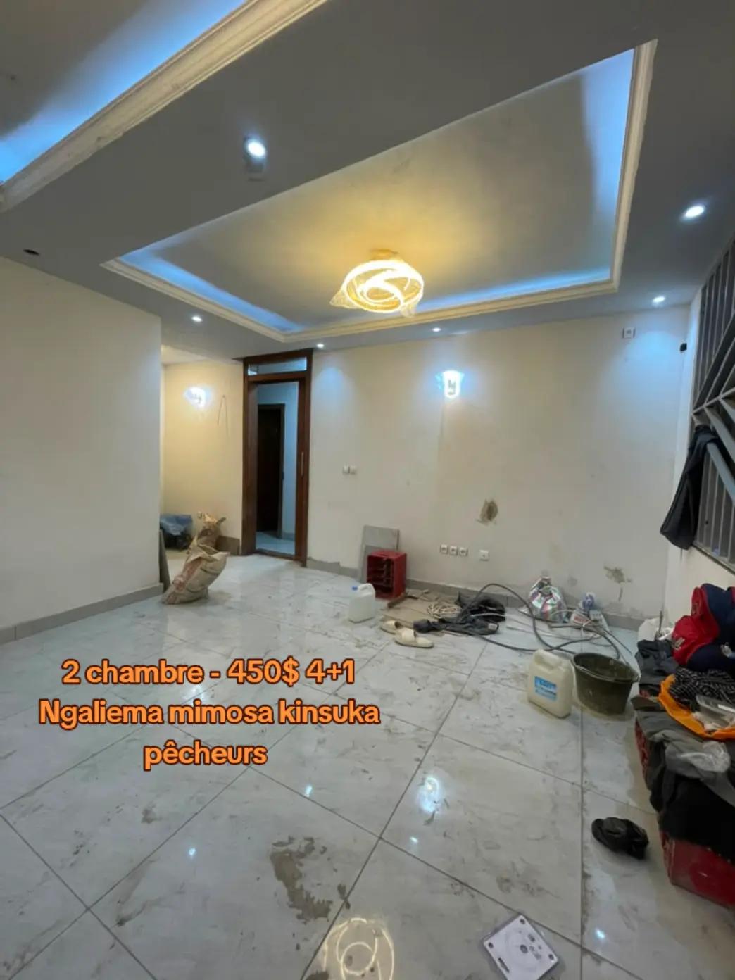 Appartement de 2 chambres à louer à Kinsuka Pêcheurs, Ngaliema