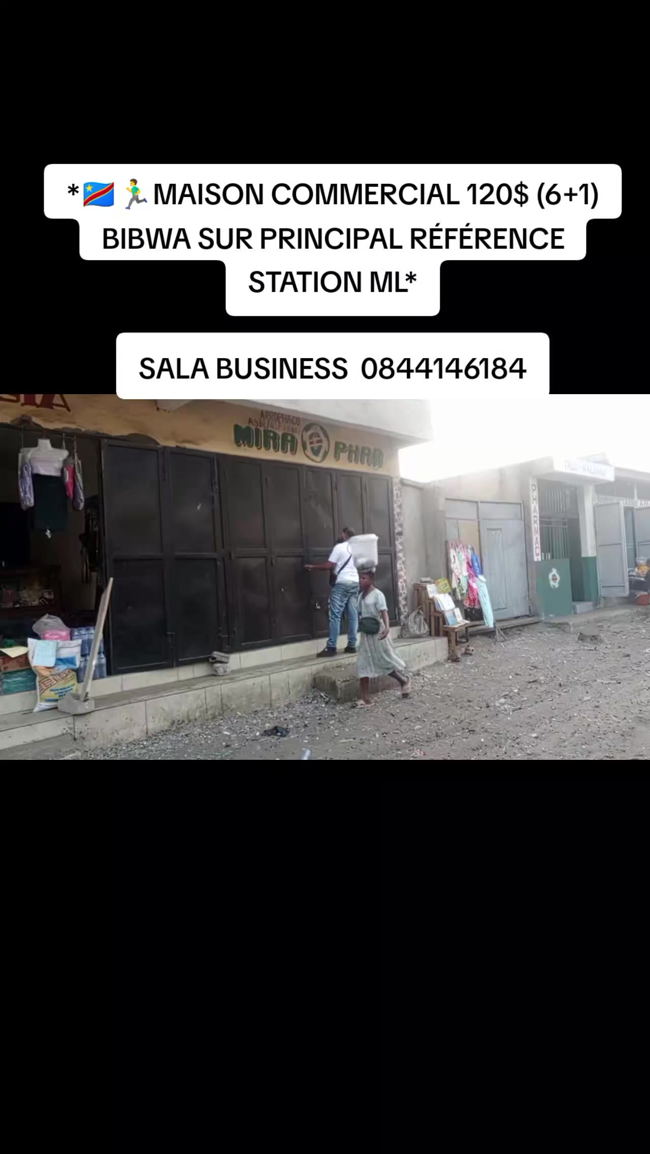 Local commercial à louer à Bibwa, Nsele