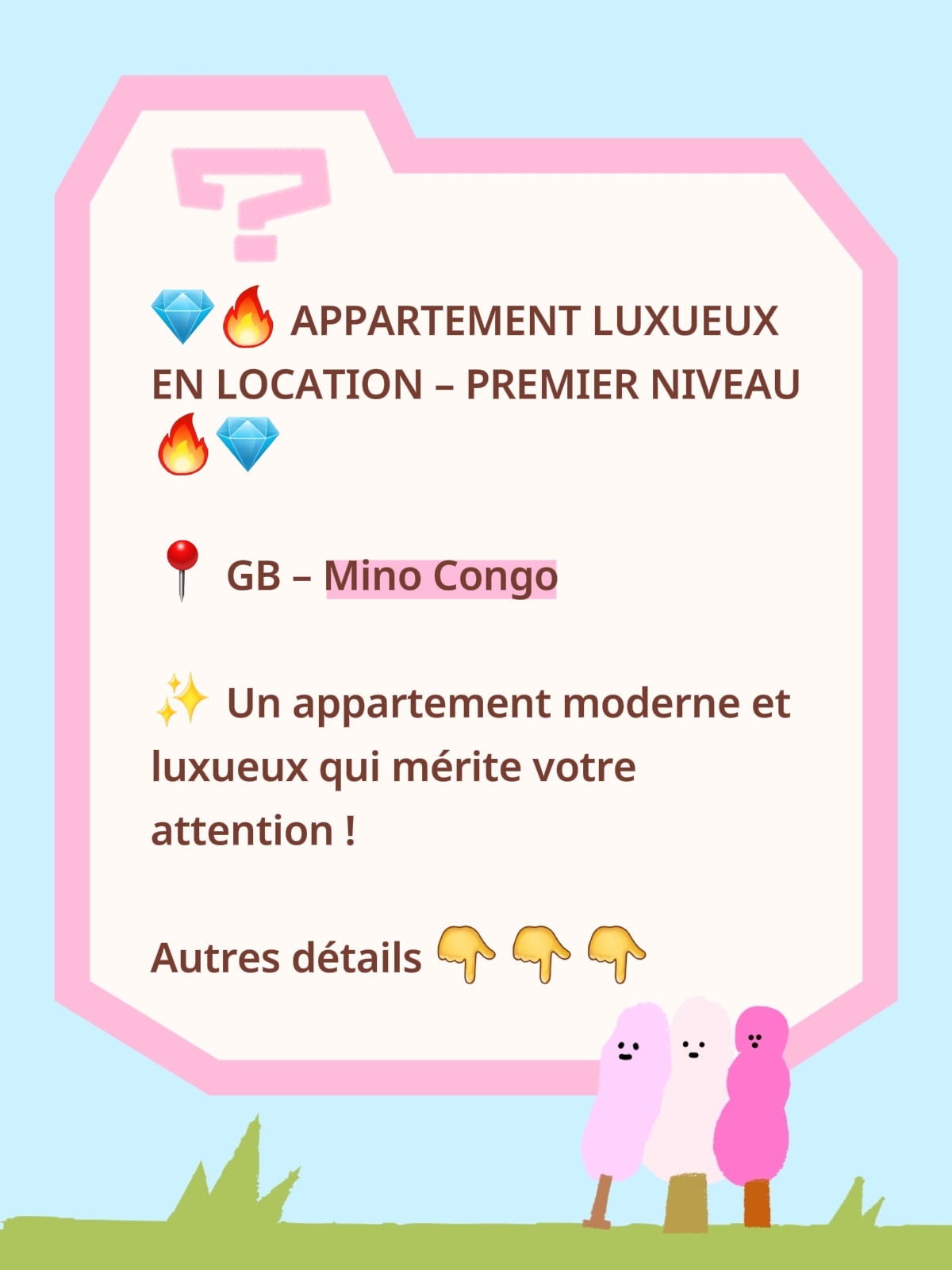 Appartement de 1 chambre à louer à GB, Ngaliema