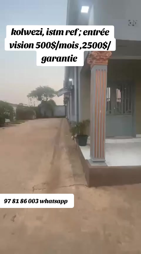 Appartement de 2 chambres à louer à ISTM, Dilala, Kolwezi