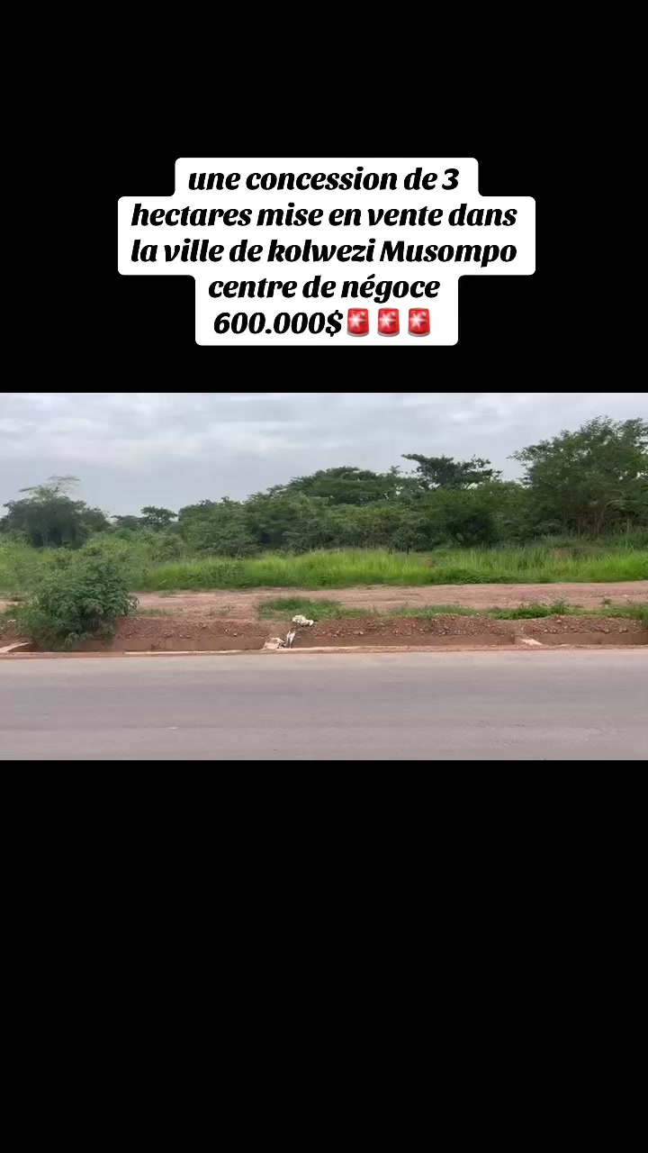 Terrain à vendre à Manika, Kolwezi