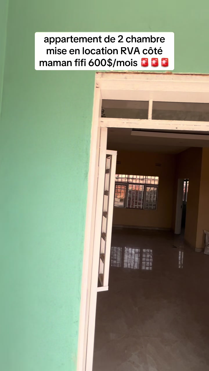 Appartement de 2 chambres à louer à RVA, Manika, Kolwezi
