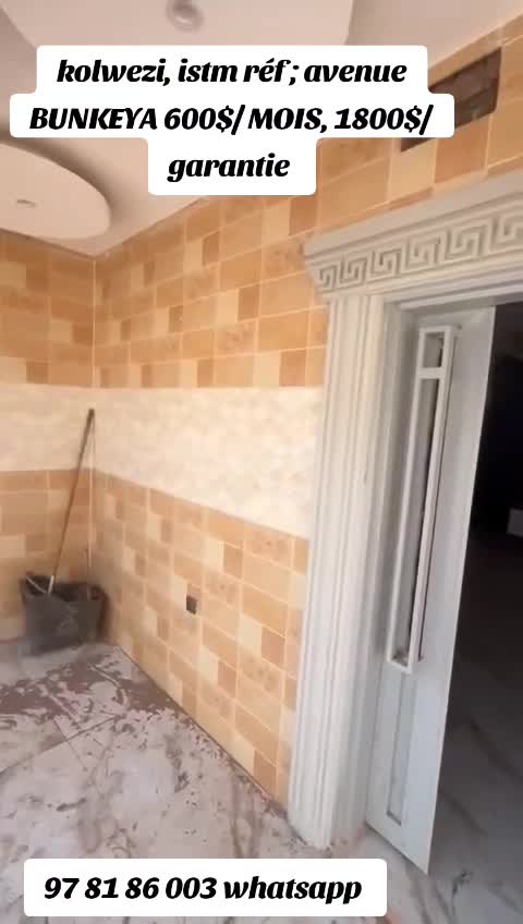 Appartement de 2 chambres à louer à ISTM, Dilala, Kolwezi