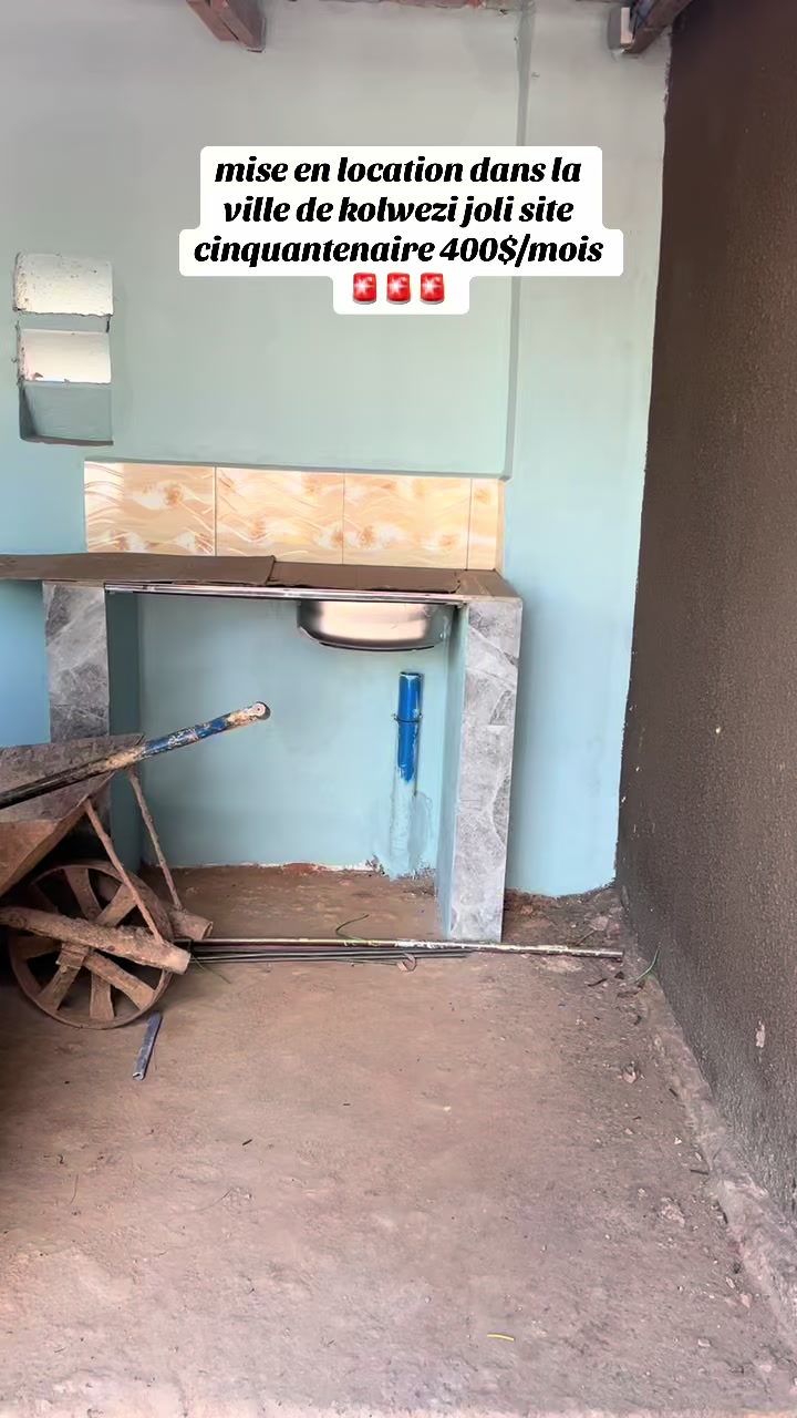 Maison de 2 chambres à louer à Joli Site, Manika, Kolwezi