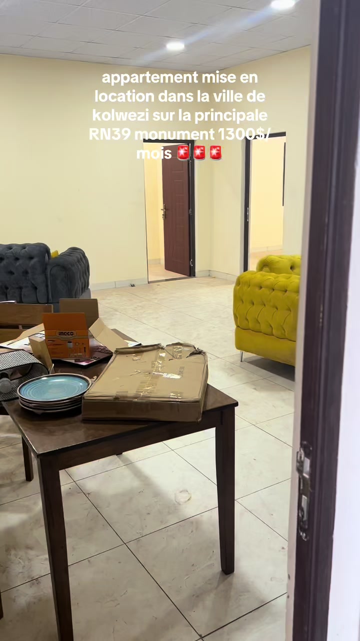 Appartement de 2 chambres à louer à Joli Site, Manika, Kolwezi