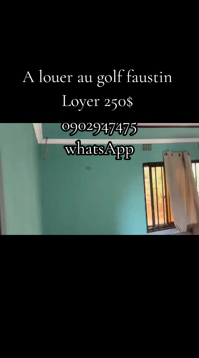 Maison de 2 chambres à louer à Golf, Lubumbashi