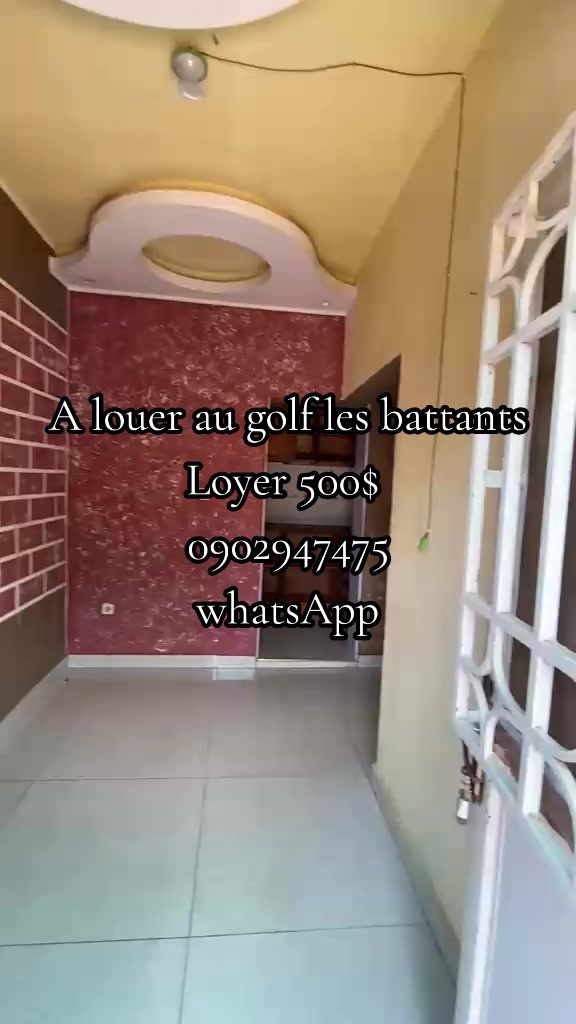 Maison de 1 chambre à louer à Golf Les Battants, Lubumbashi