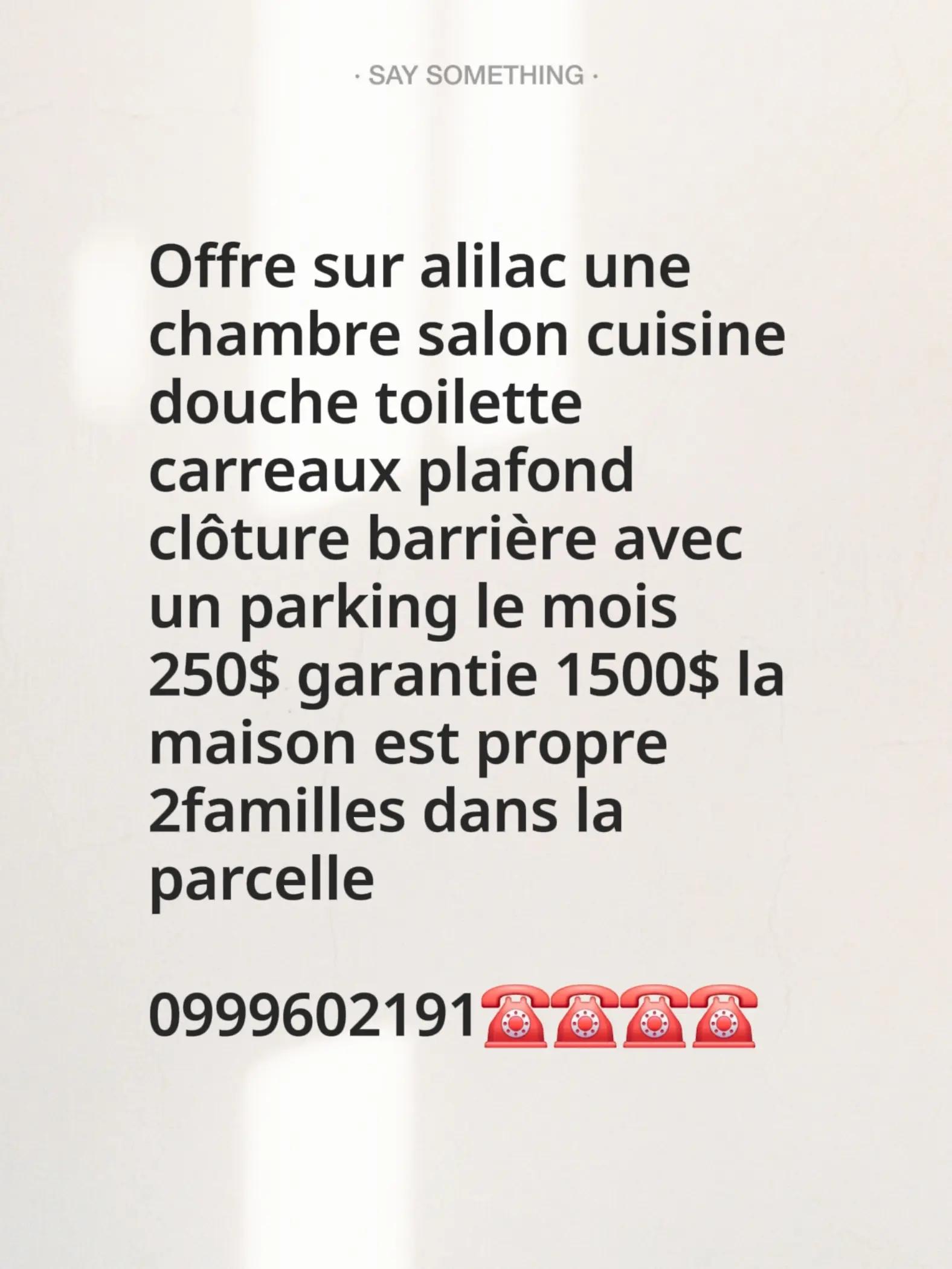 Maison de 1 chambre à louer à Baudouin, Lubumbashi