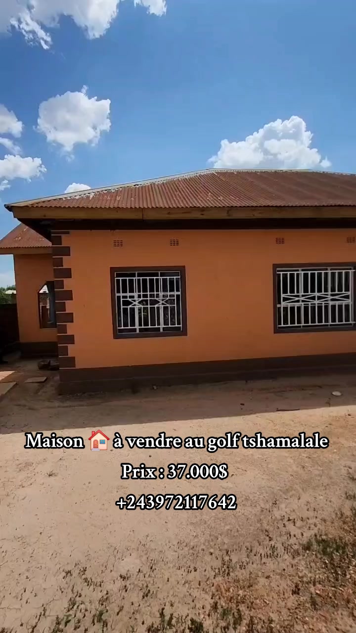 Maison de 2 chambres à vendre à Golf Mubanzo, Lubumbashi