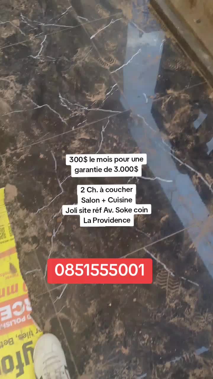 Maison de 2 chambres à louer à Joli Site, Manika, Kolwezi
