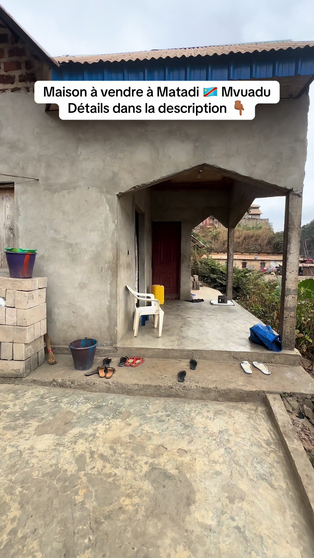Maison de 2 chambres à vendre à Mvuadu, Mvuzi, Matadi
