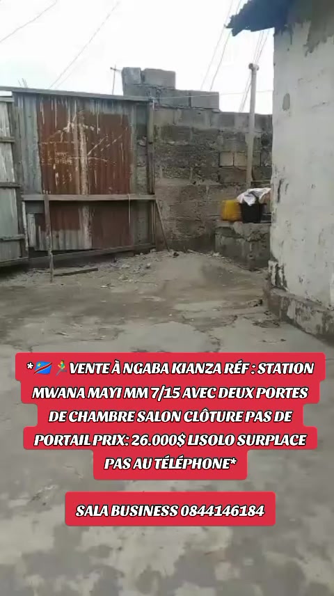 Maison à vendre à Kianza, Ngaba