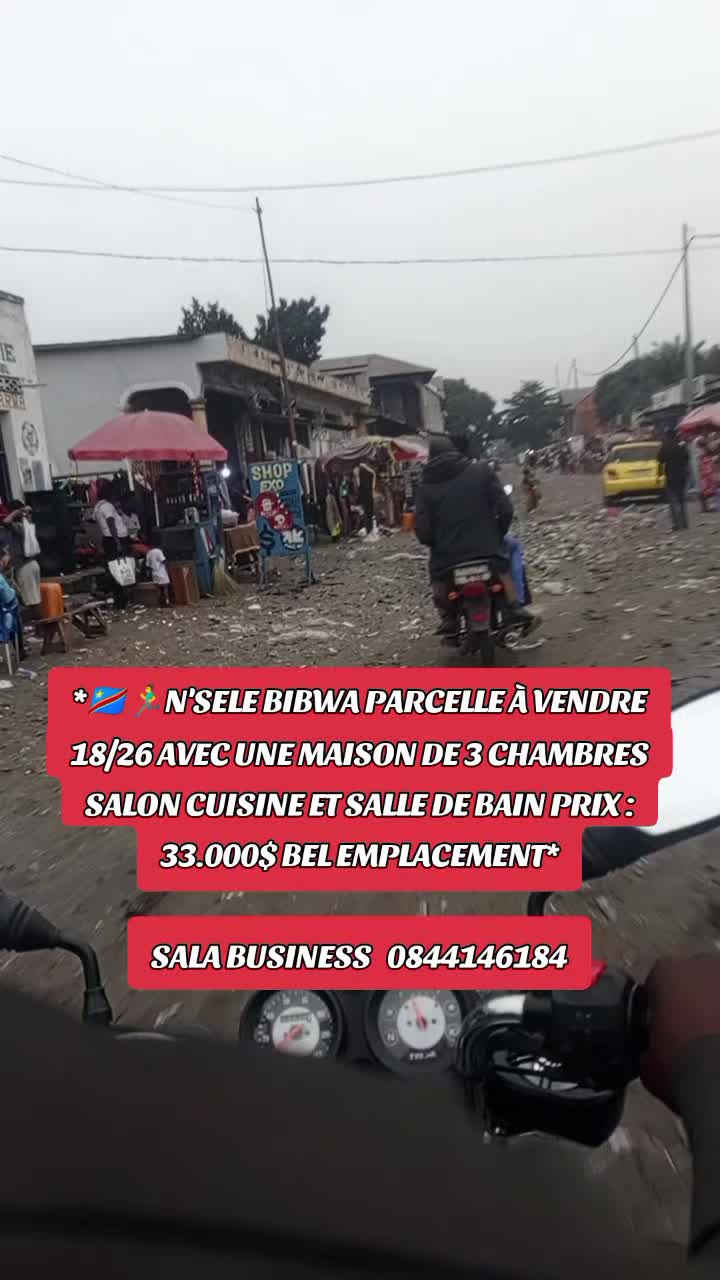 Maison de 3 chambres à vendre à Bibwa, Nsele
