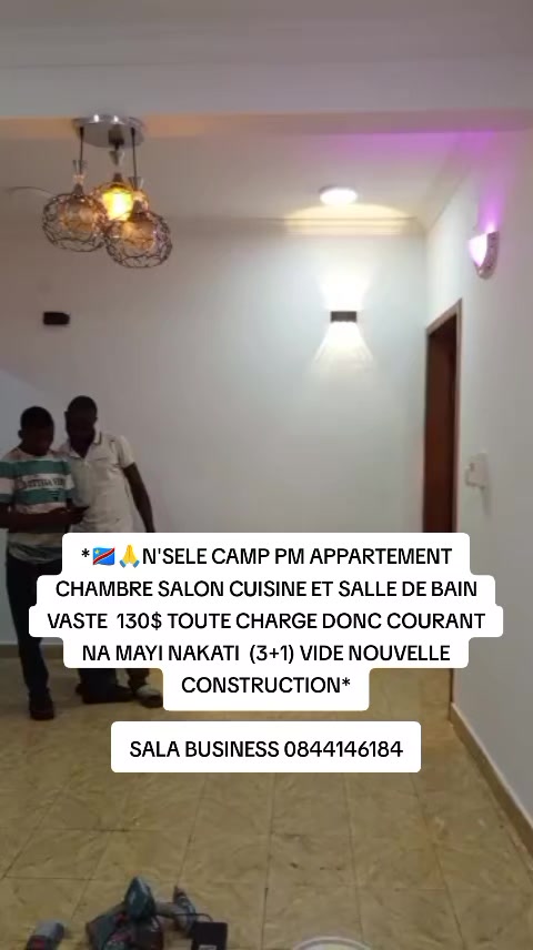 Appartement de 1 chambre à louer à Camp PM, Nsele