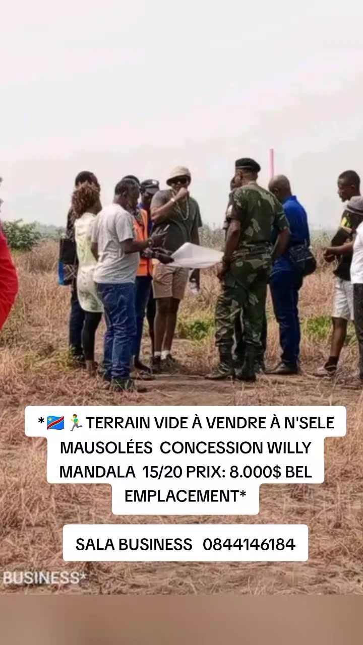 Terrain à vendre à Mausolées, Nsele
