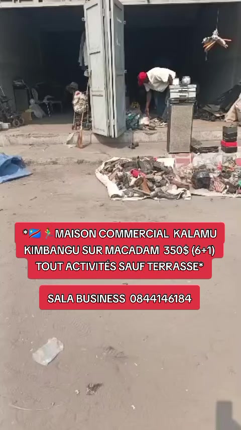 Local commercial à louer à Kimbangu, Kalamu