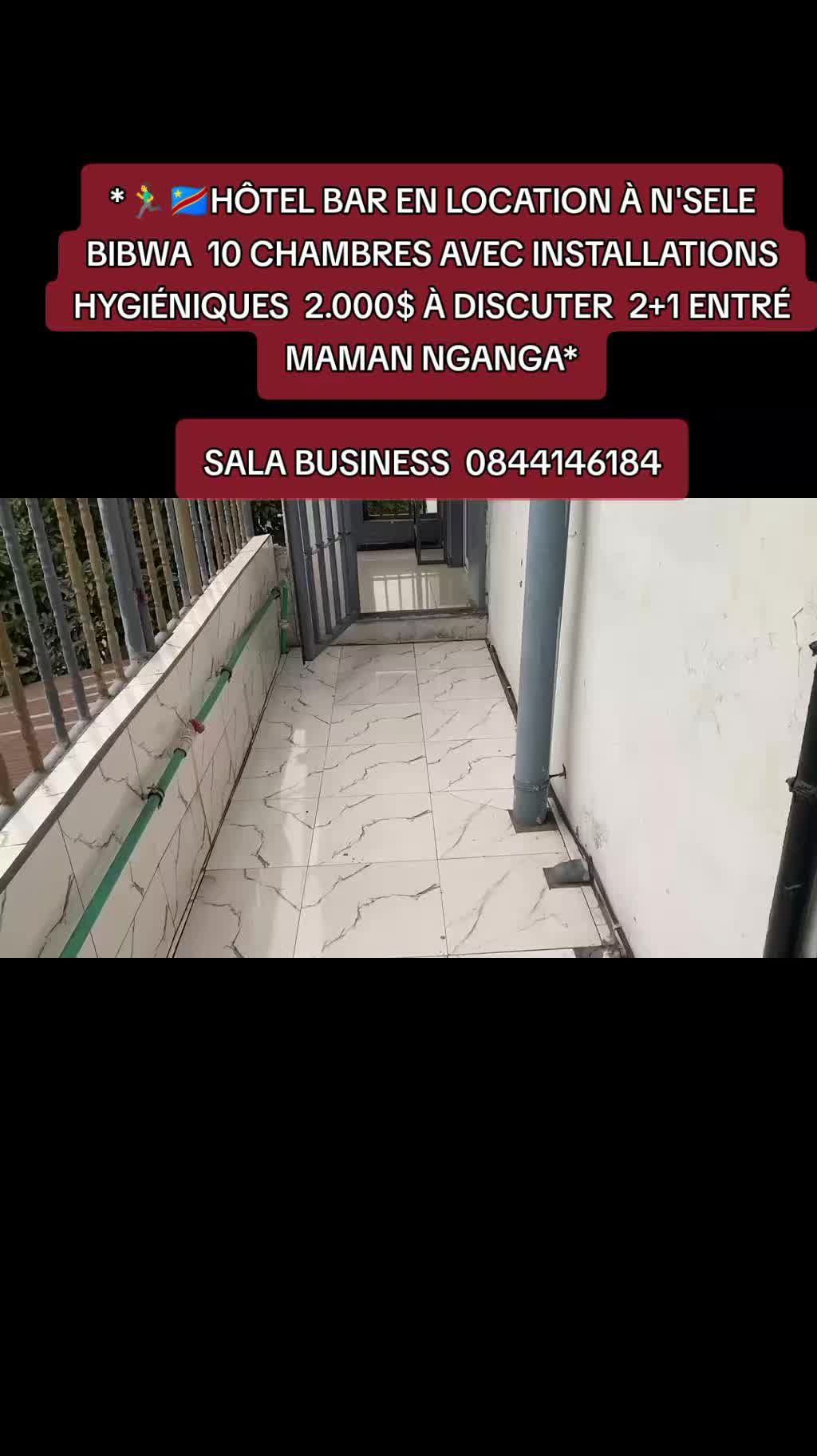 Local commercial à louer à Bibwa, Nsele
