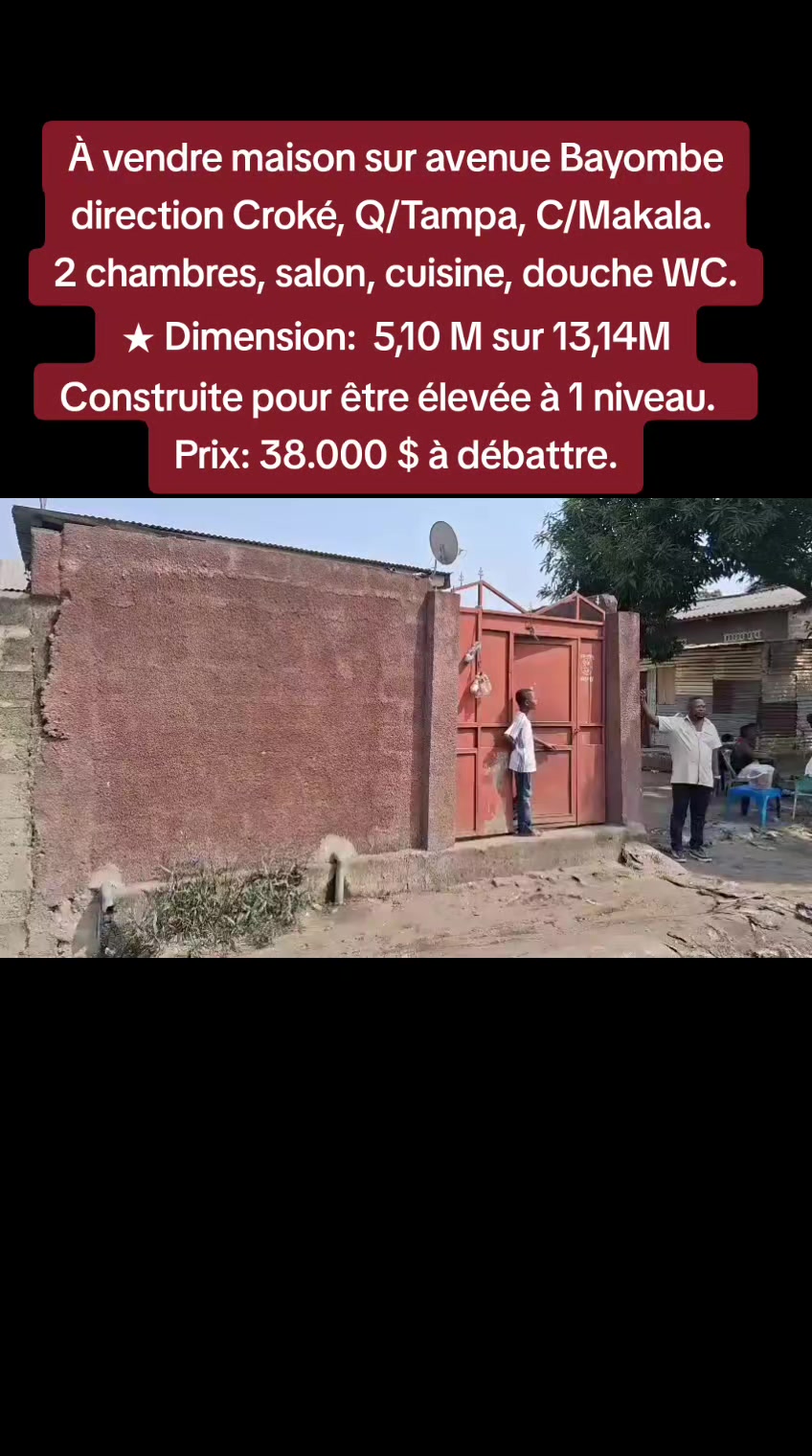 Maison de 2 chambres à vendre à Tampa, Makala