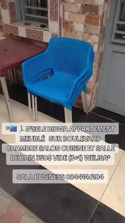 Appartement d'une chambre à louer à Bibwa, Nsele