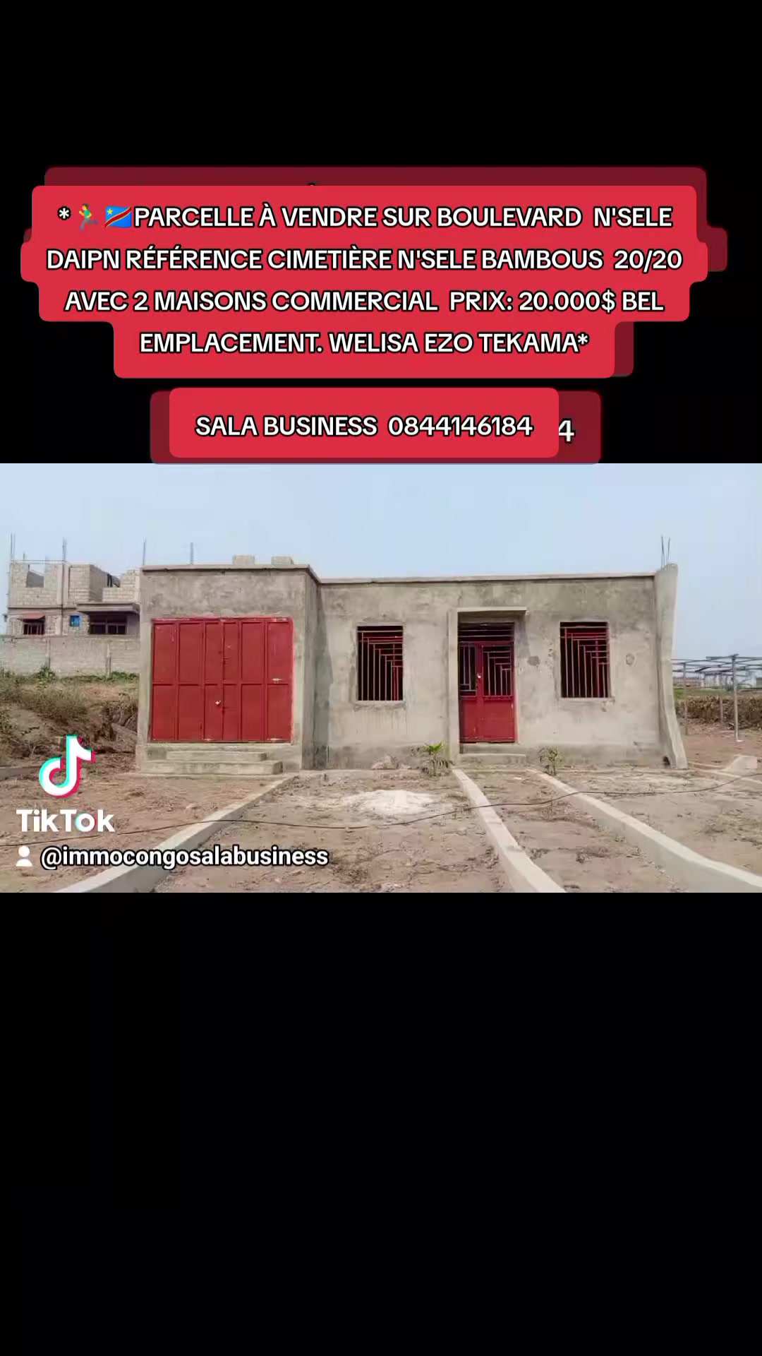 Parcelle commerciale à vendre à Bambous, Nsele