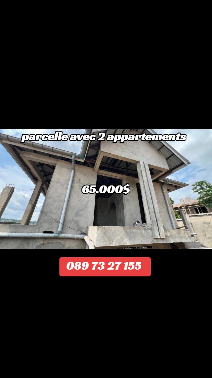 Maison R+1 de 3 chambres à vendre à Kimwenza, Mont Ngafula