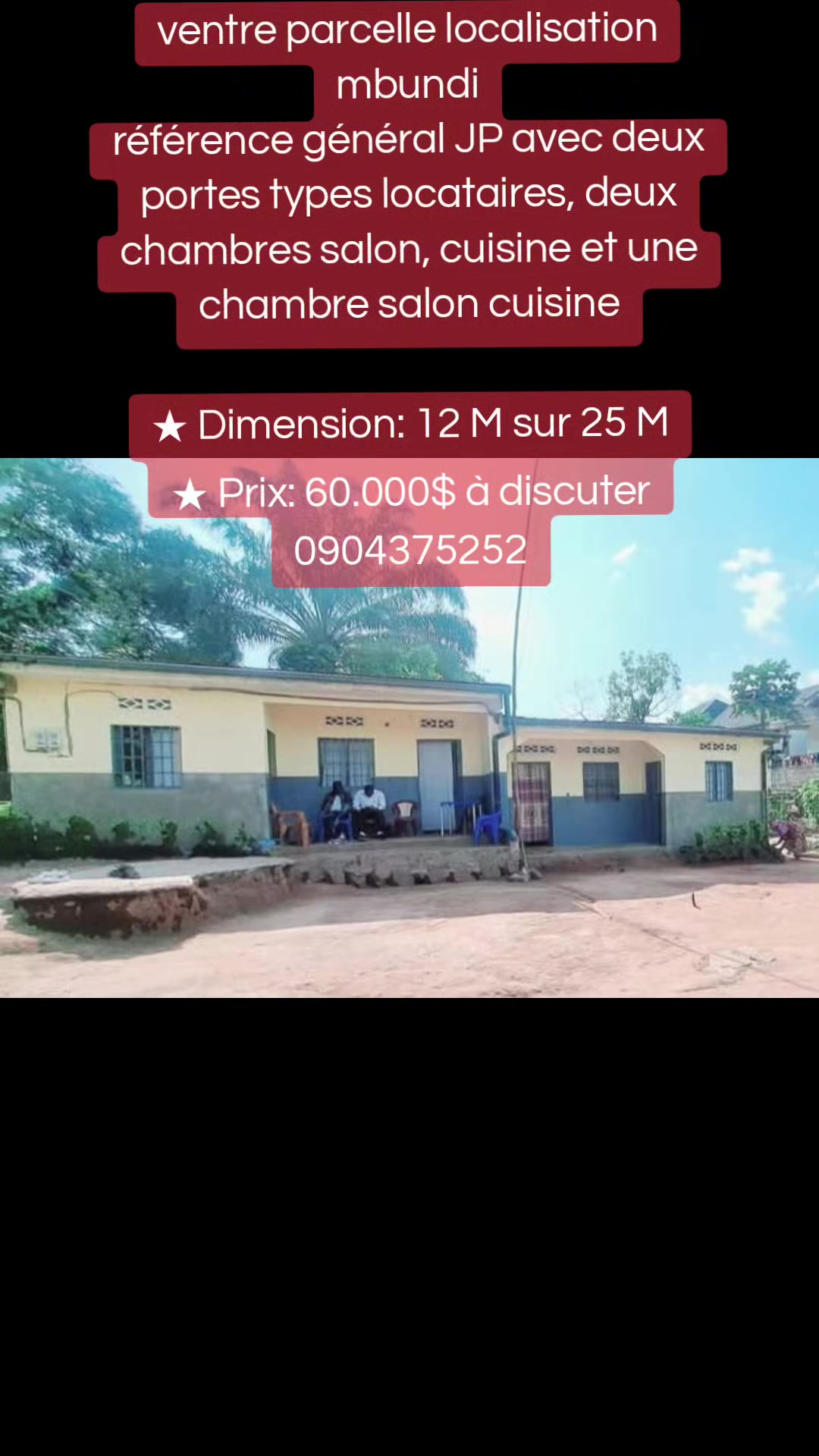Parcelle à vendre à Mbudi, Mont Ngafula