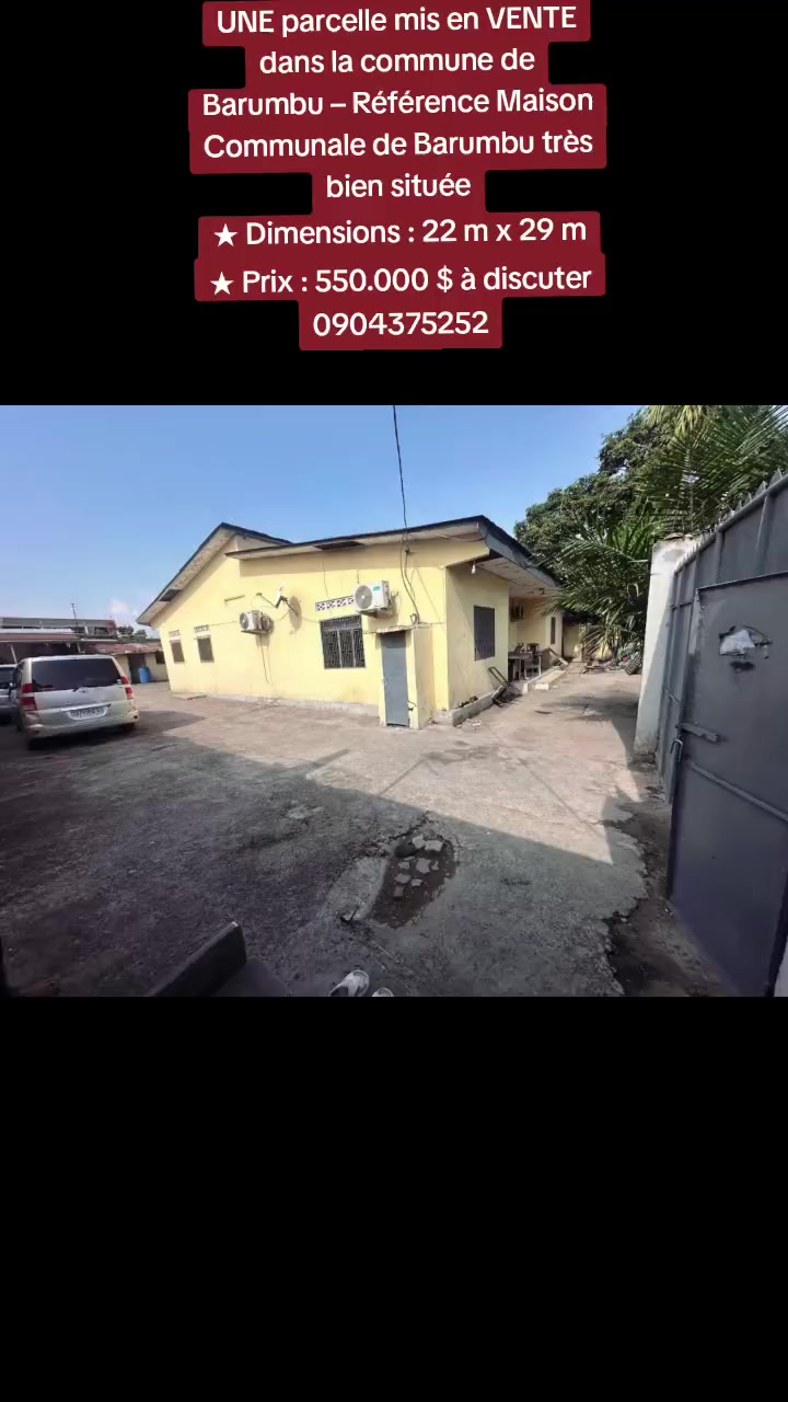 Parcelle à vendre à Barumbu