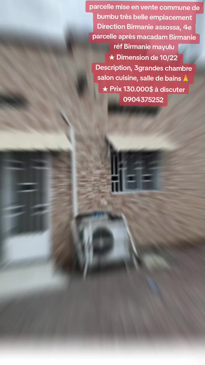 Parcelle avec maison de 3 chambres à vendre à Birmanie, Bumbu