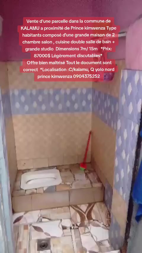 Parcelle avec maison de 2 chambres à vendre à Yolo Nord, Kalamu