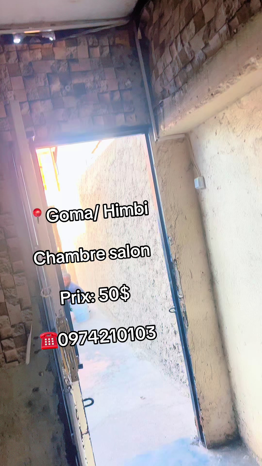 Maison de 1 chambre à louer à Himbi, Goma