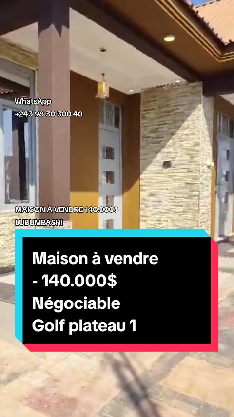 Maison à vendre à Golf Plateau 1, Lubumbashi